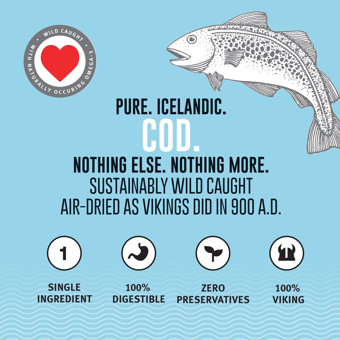 Icelandic+ Cod Fish Chips Dog Treat - 2.5oz