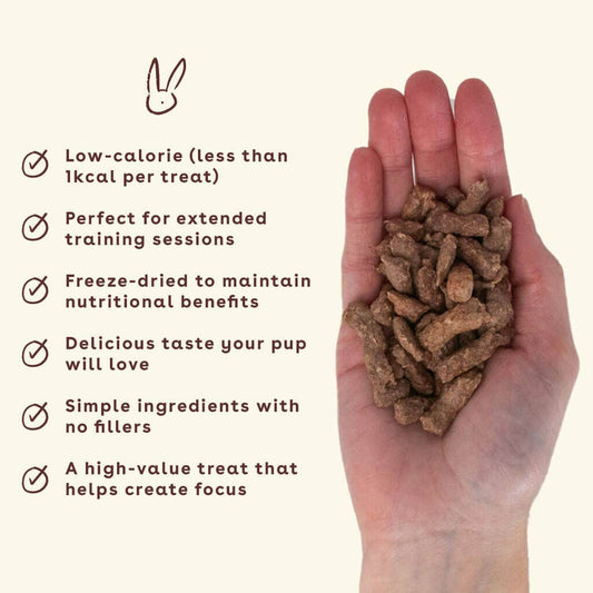 Freeze Dried Rabbit Training Treats 2oz