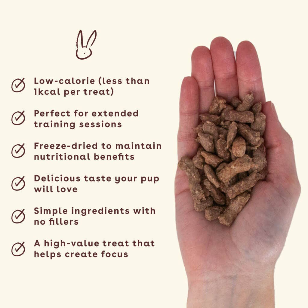 Freeze Dried Rabbit Training Treats 2oz