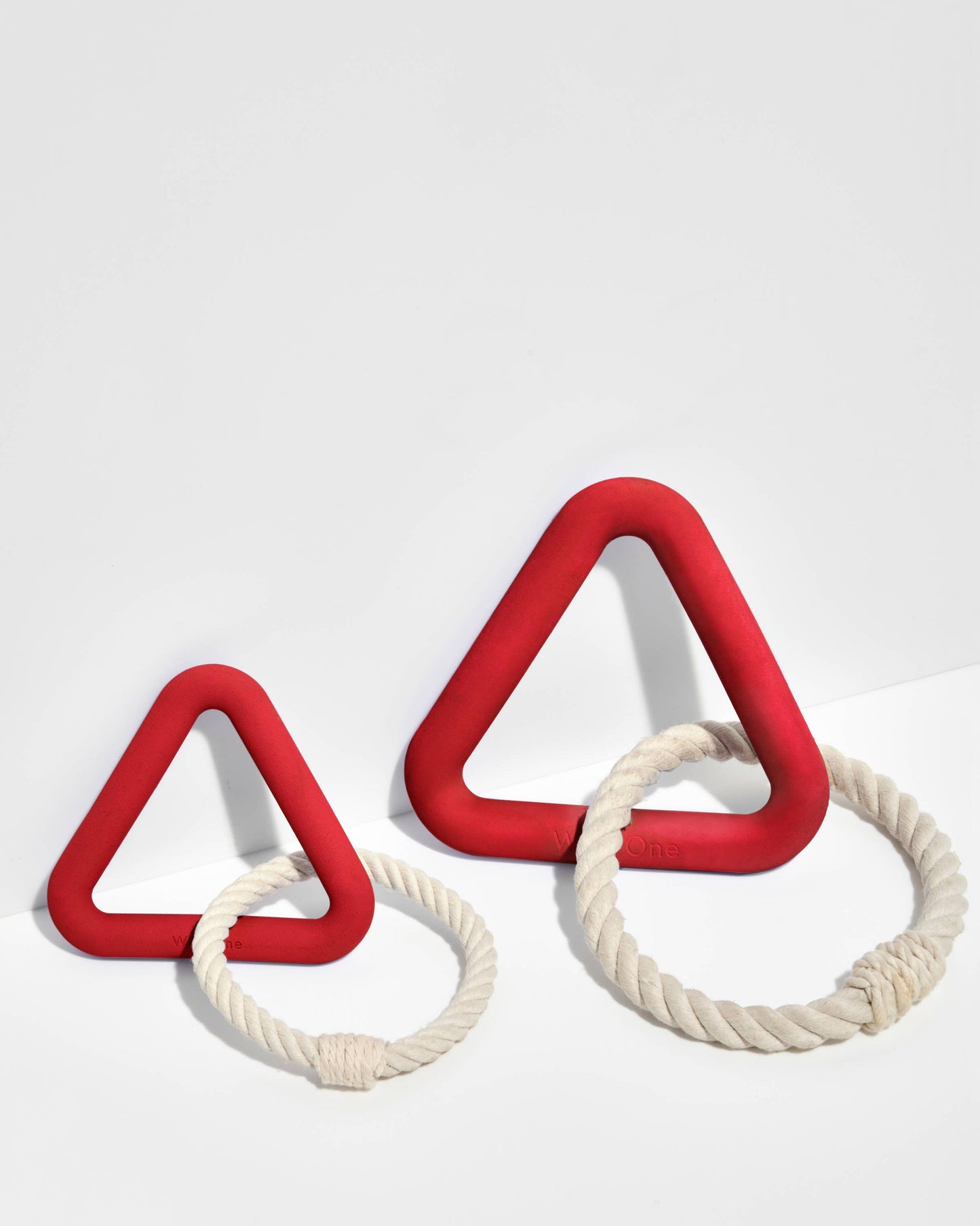 Triangle Tug Dog Chew Toy: STANDARD / Blue