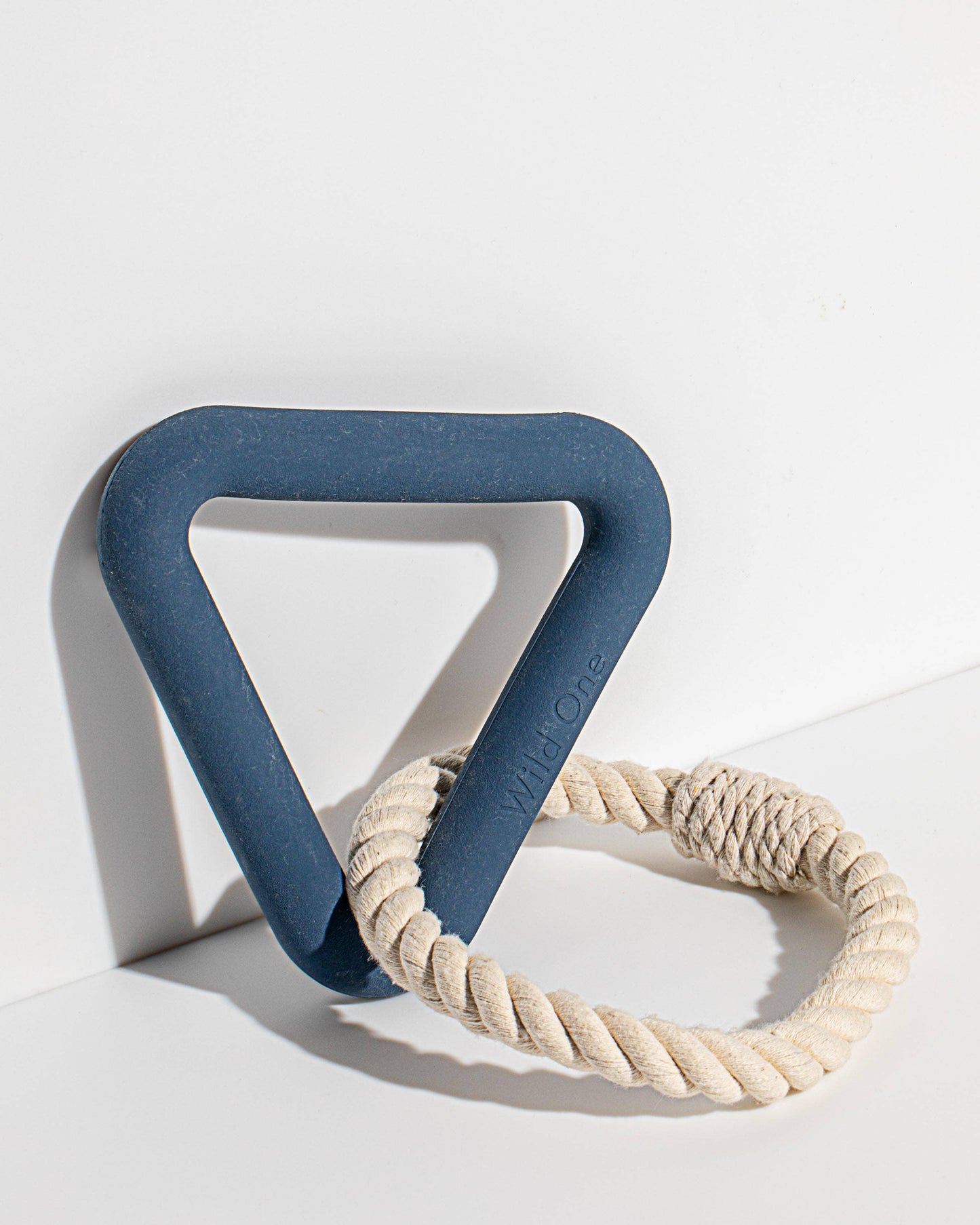 Triangle Tug Dog Chew Toy: STANDARD / Blue