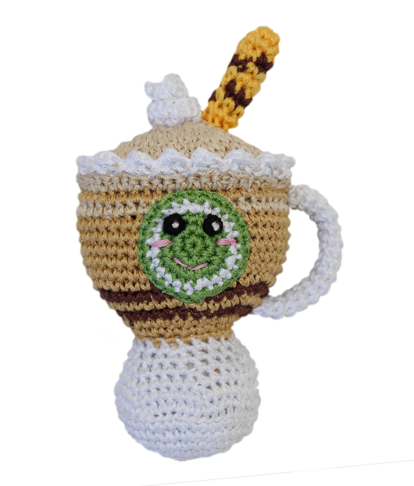 Knit Knack Sweet Tooth Toy Collection Organic Cotton Small D: Mocha Grande