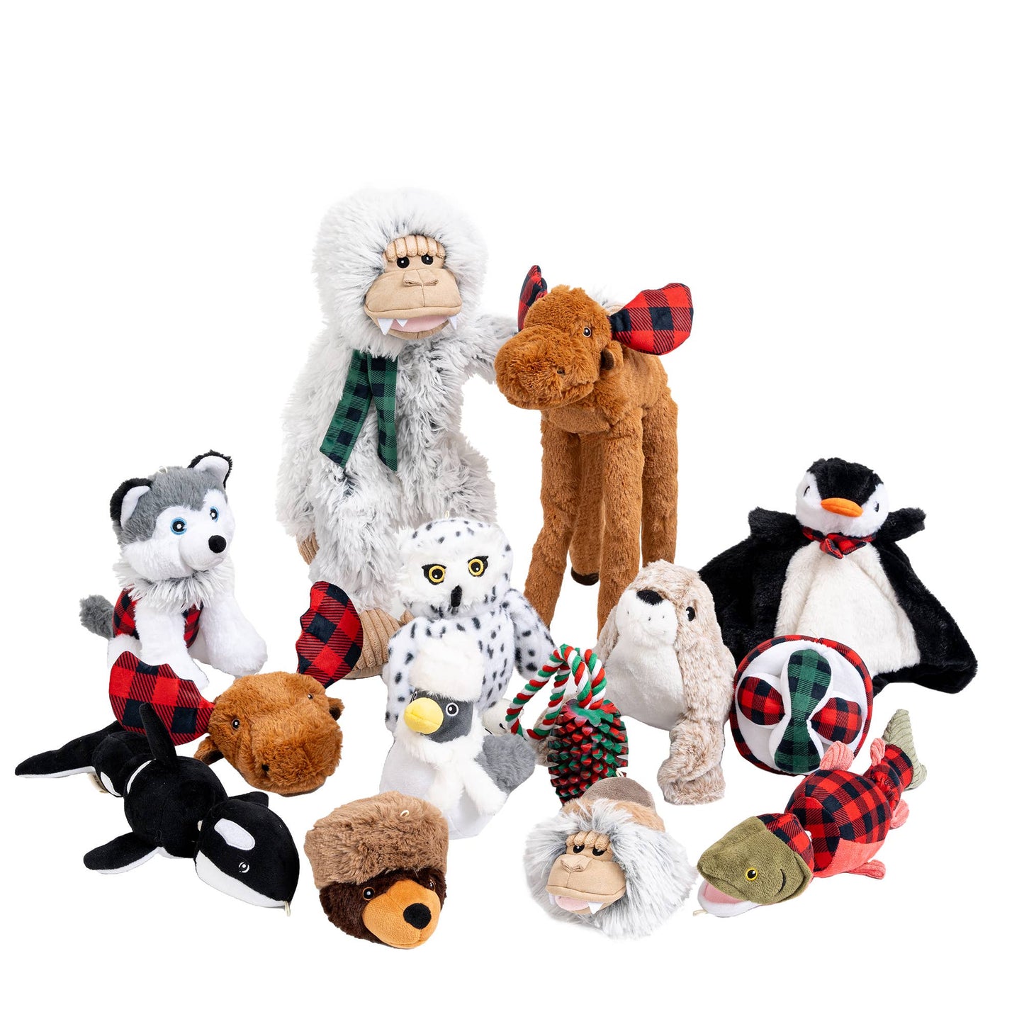 Tall Tails Salmon Jointed Shake Play Dog Toy