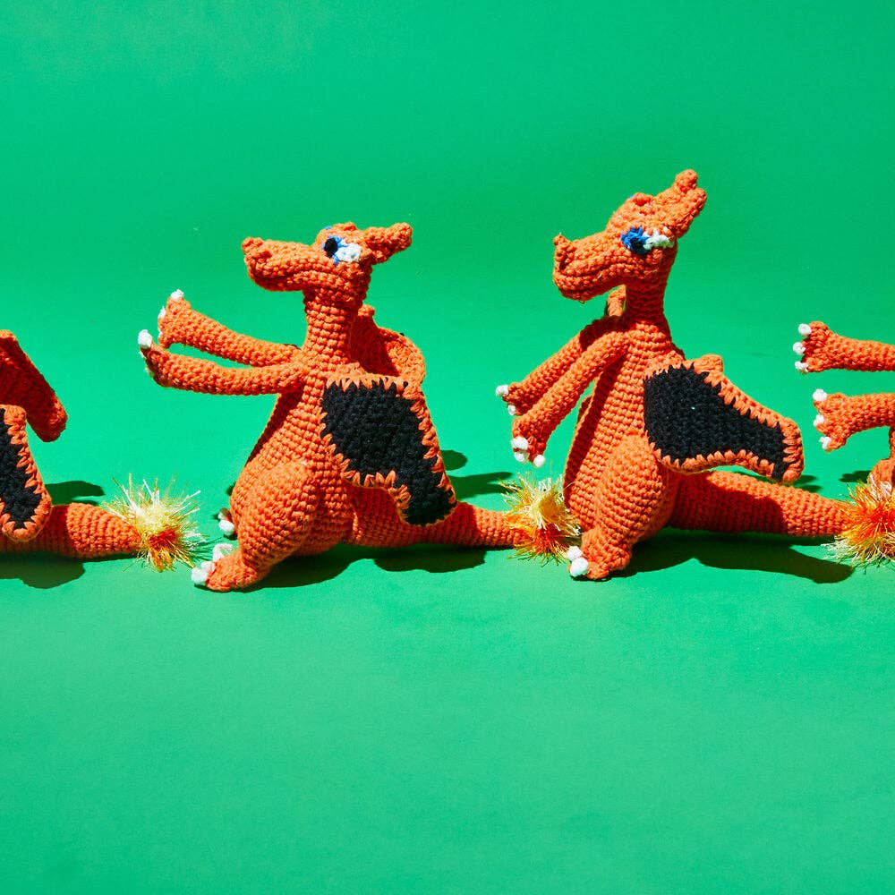 Hand Crochet Dragon: Large