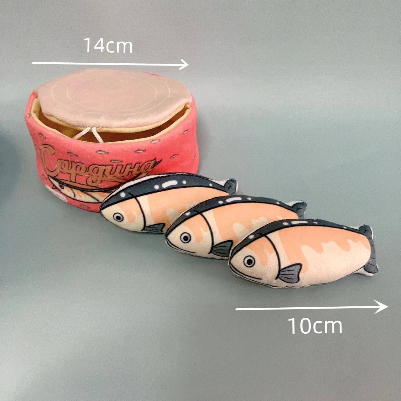 Fish Can Catnip Toy