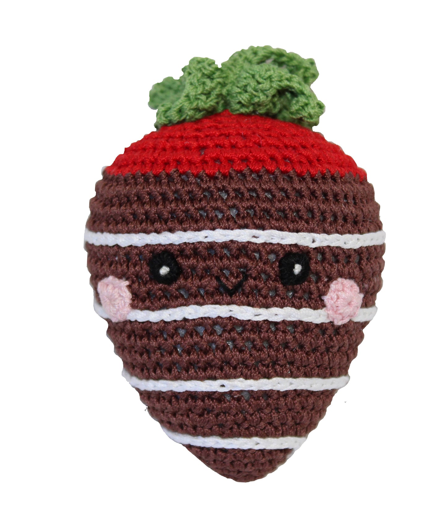 Knit Knack Sweet Tooth Toy Collection Organic Cotton Small D: Mocha Grande