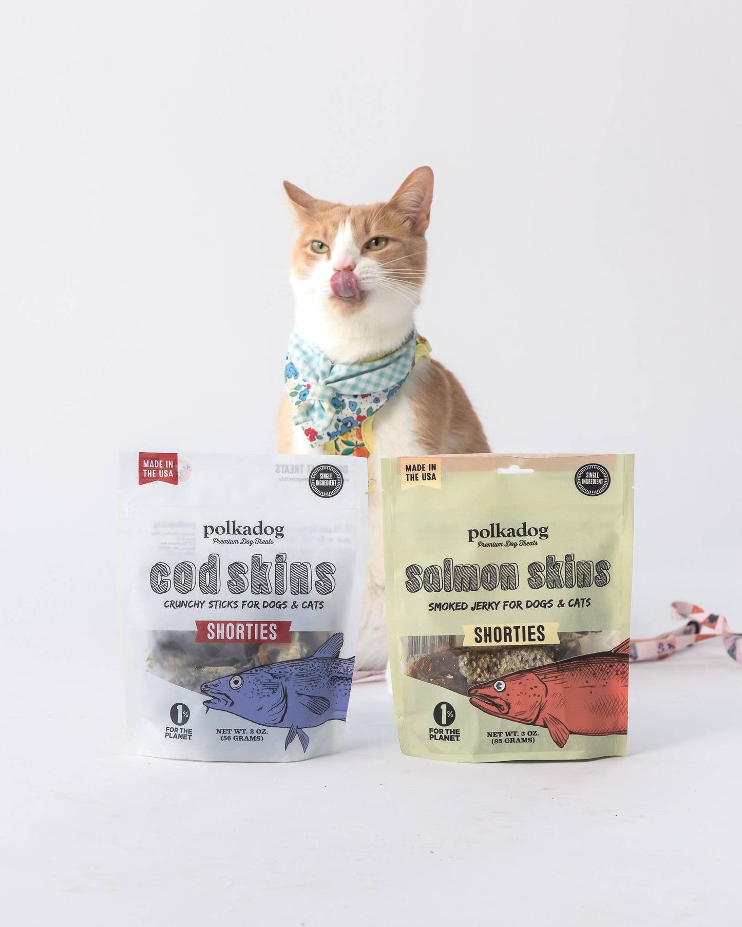 Salmon Skins Smoked Jerky - 3oz - Dog & Cat Treats