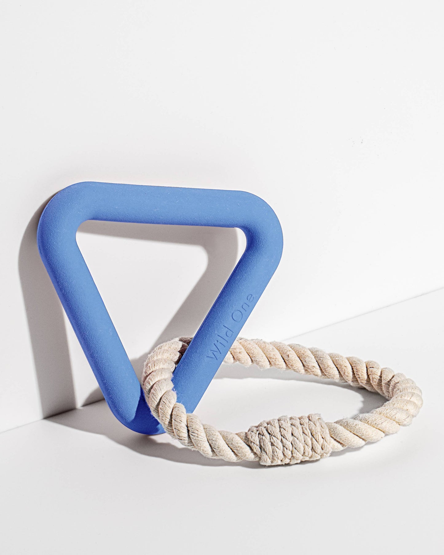 Triangle Tug Dog Chew Toy: STANDARD / Blue