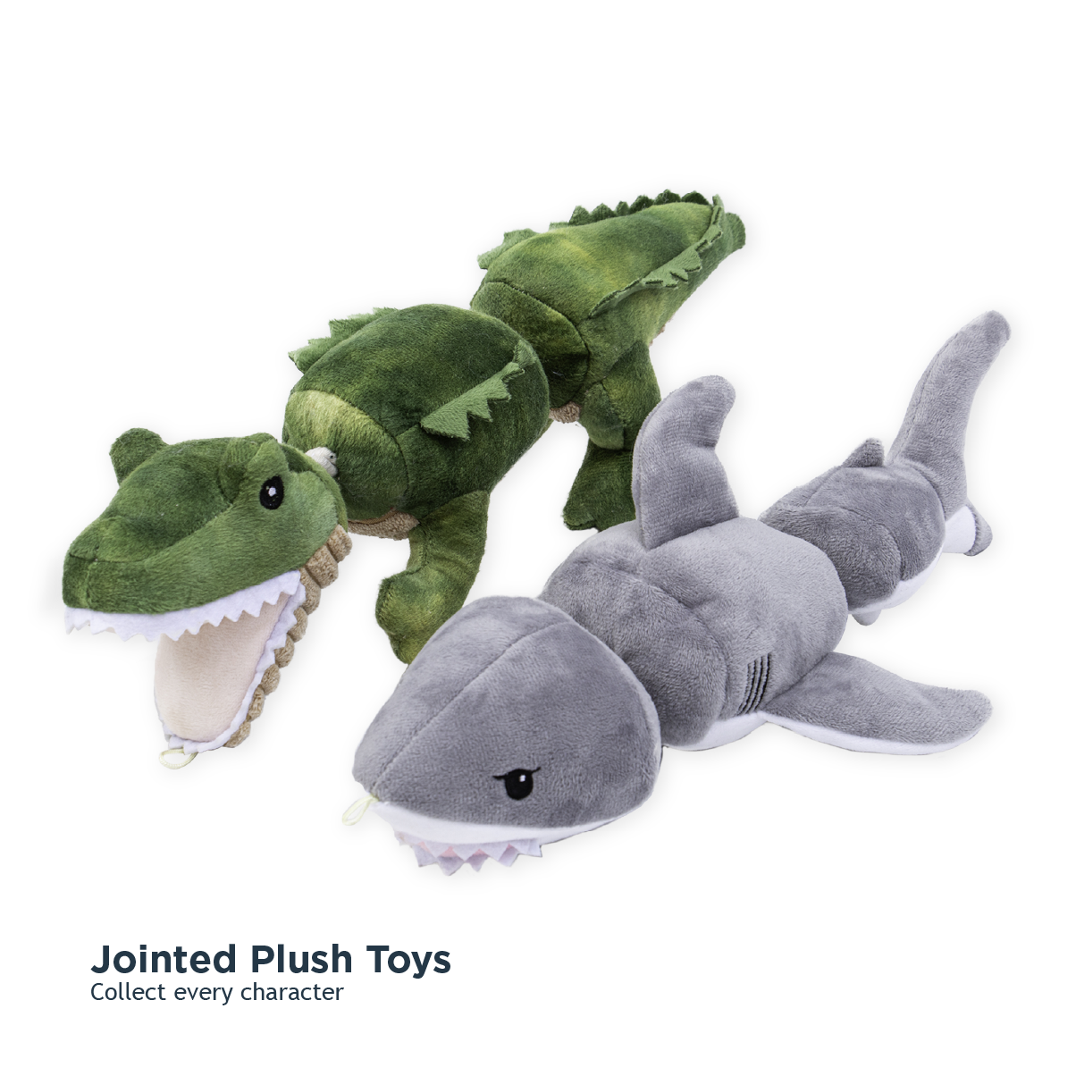 Tall Tails Shark Jointed Shake Play Dog Toy
