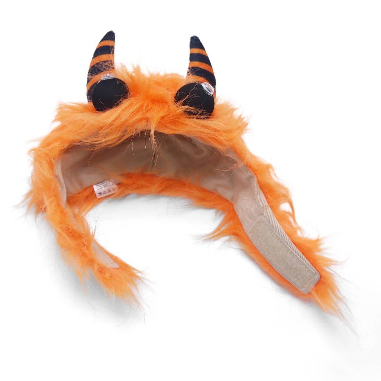 Furry Monster Hat Orange