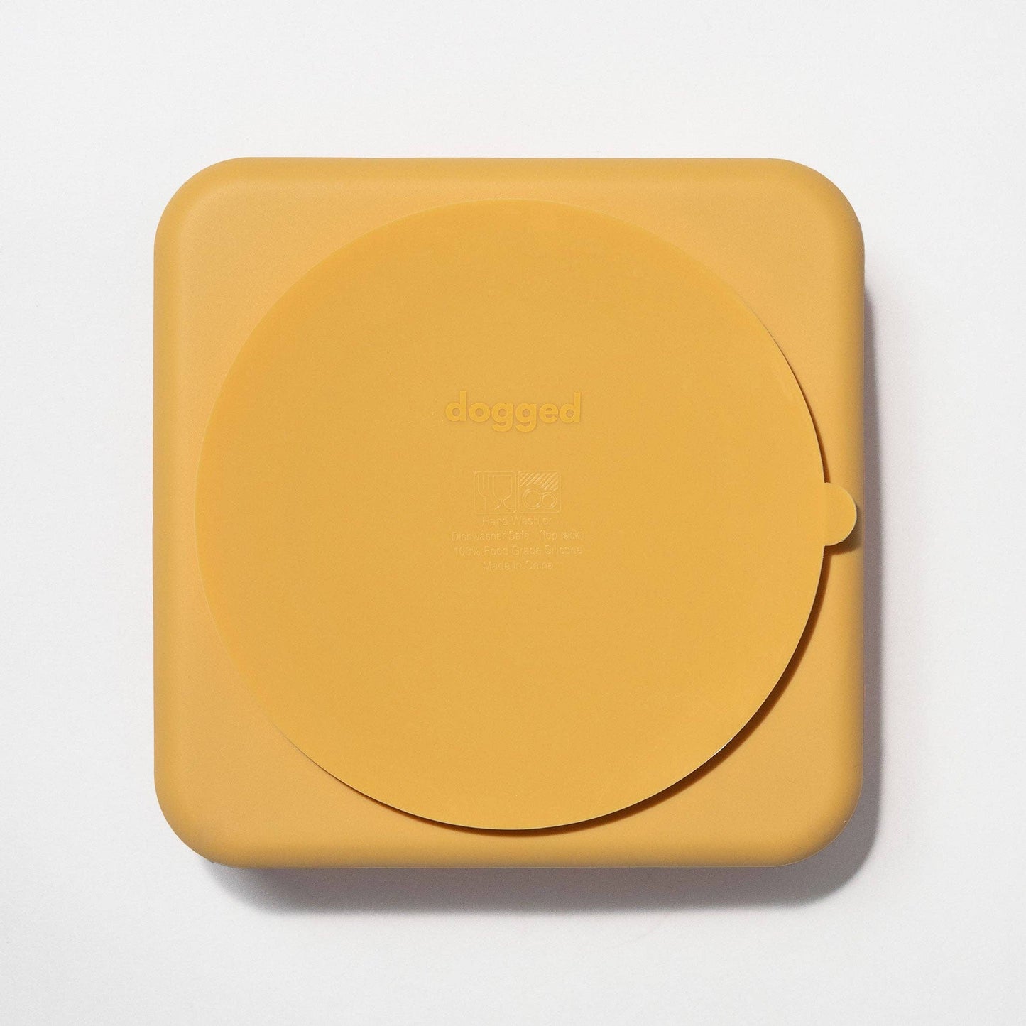 Dogged - argyle slow feeder bowl - marigold (limited edition)