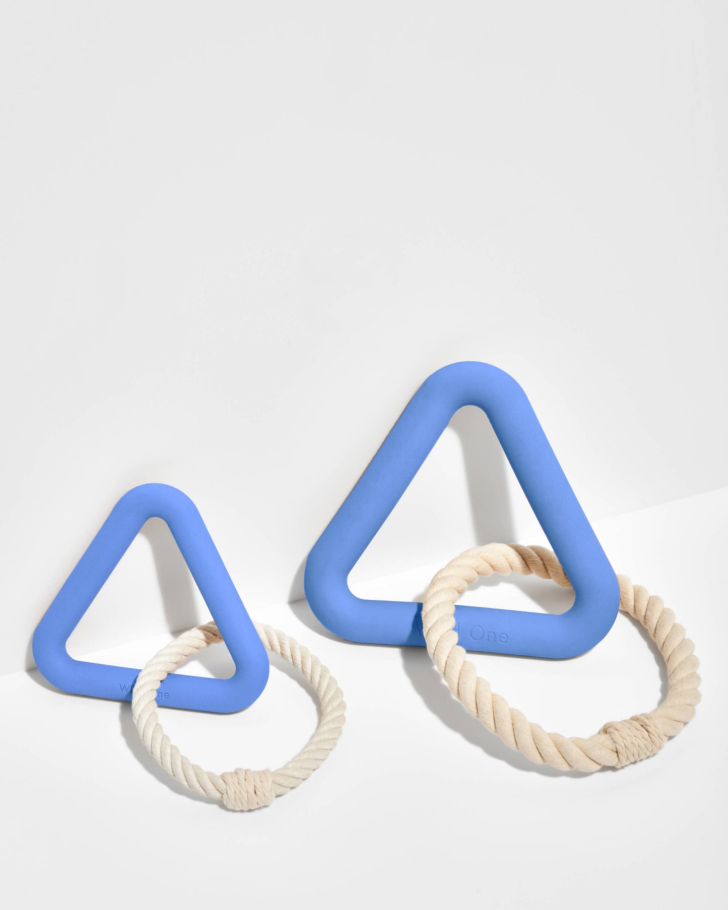 Triangle Tug Dog Chew Toy: STANDARD / Blue