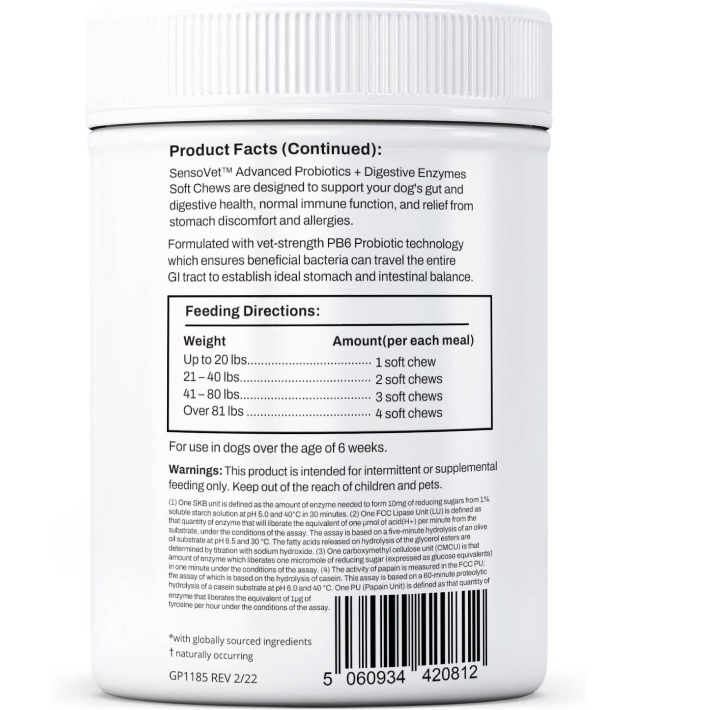 Advanced Probiotics & Digestive Enzymes Soft Chews for Dogs