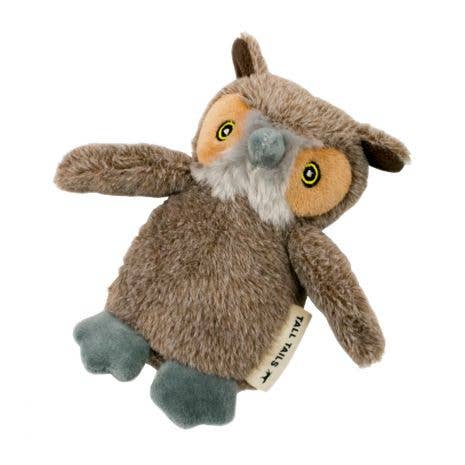 Tall Tails Plush Owl Squeaker Toy - 5"