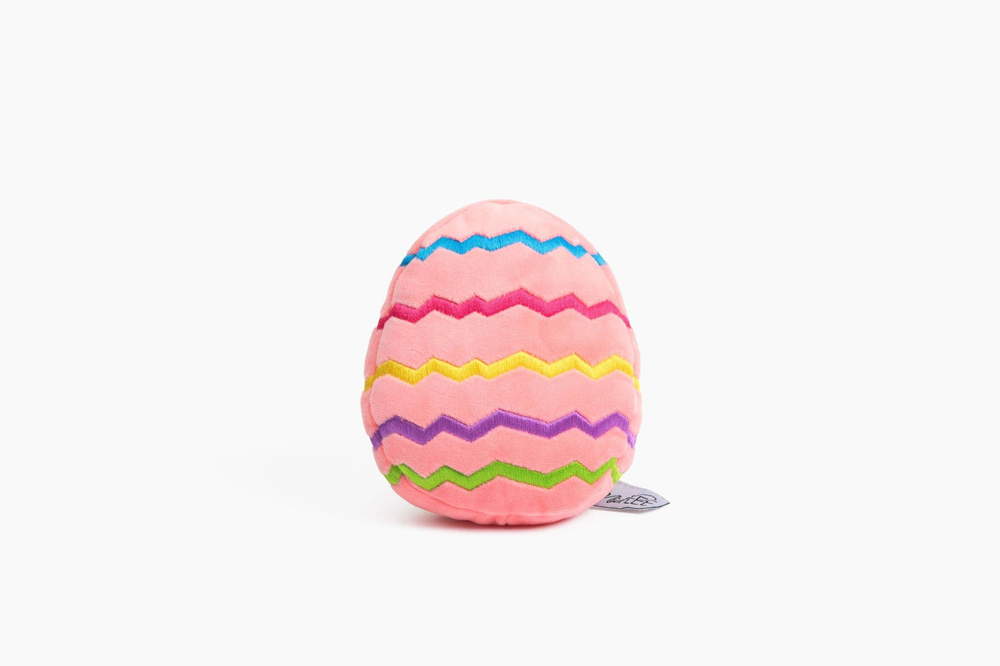 Easter Egg Plush Dog Toy - Pink