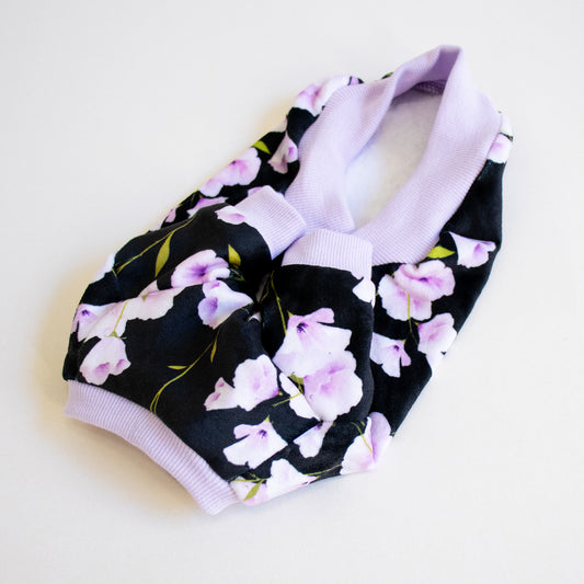 Lavender Floral - Black (made-to-order)