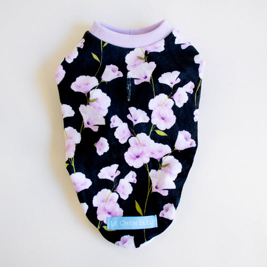 Lavender Floral - Black (made-to-order)