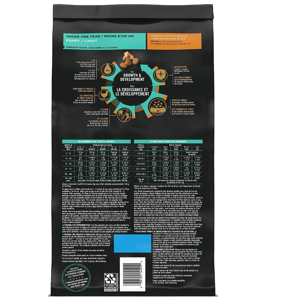 Purina Pro Plan Puppy Chicken & Rice Formula