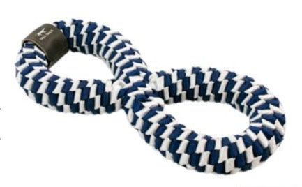 Tall Tails Navy Braided Infinity Toy