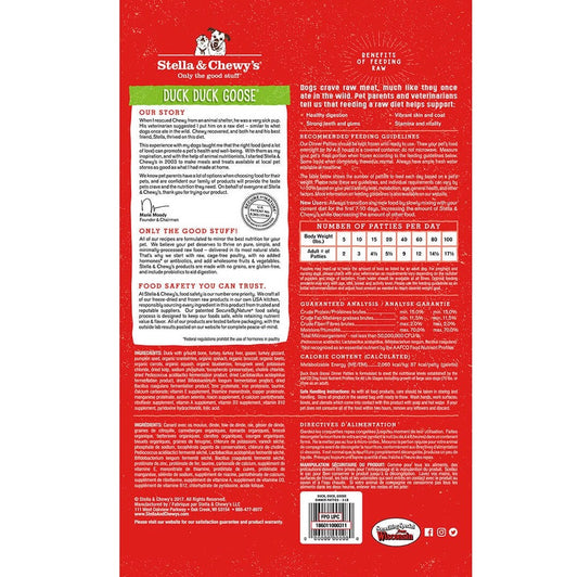 Stella & Chewy's Chewy's Duck Duck Goose Dinner Patties 5.5oz