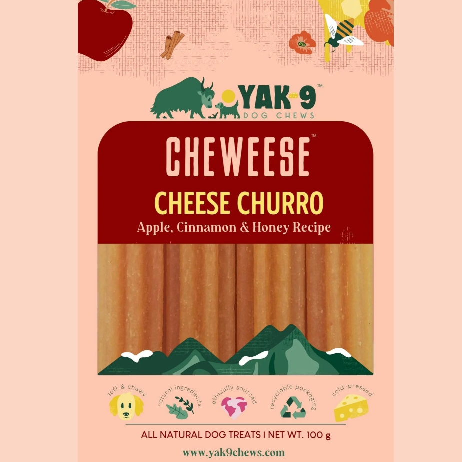 Yak9 Treats - Cheweese Cheese Apple, Cinnamon & Honey 4.2oz