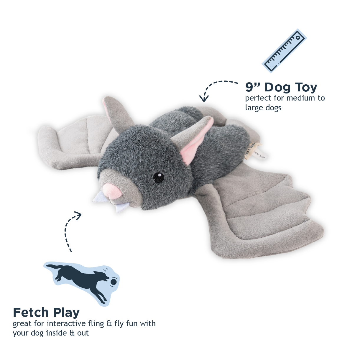 Bat Fling and Fetch Toy for Dogs