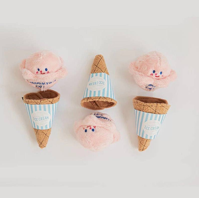 Petkin - Icecream Shape Dog Toy: Blue