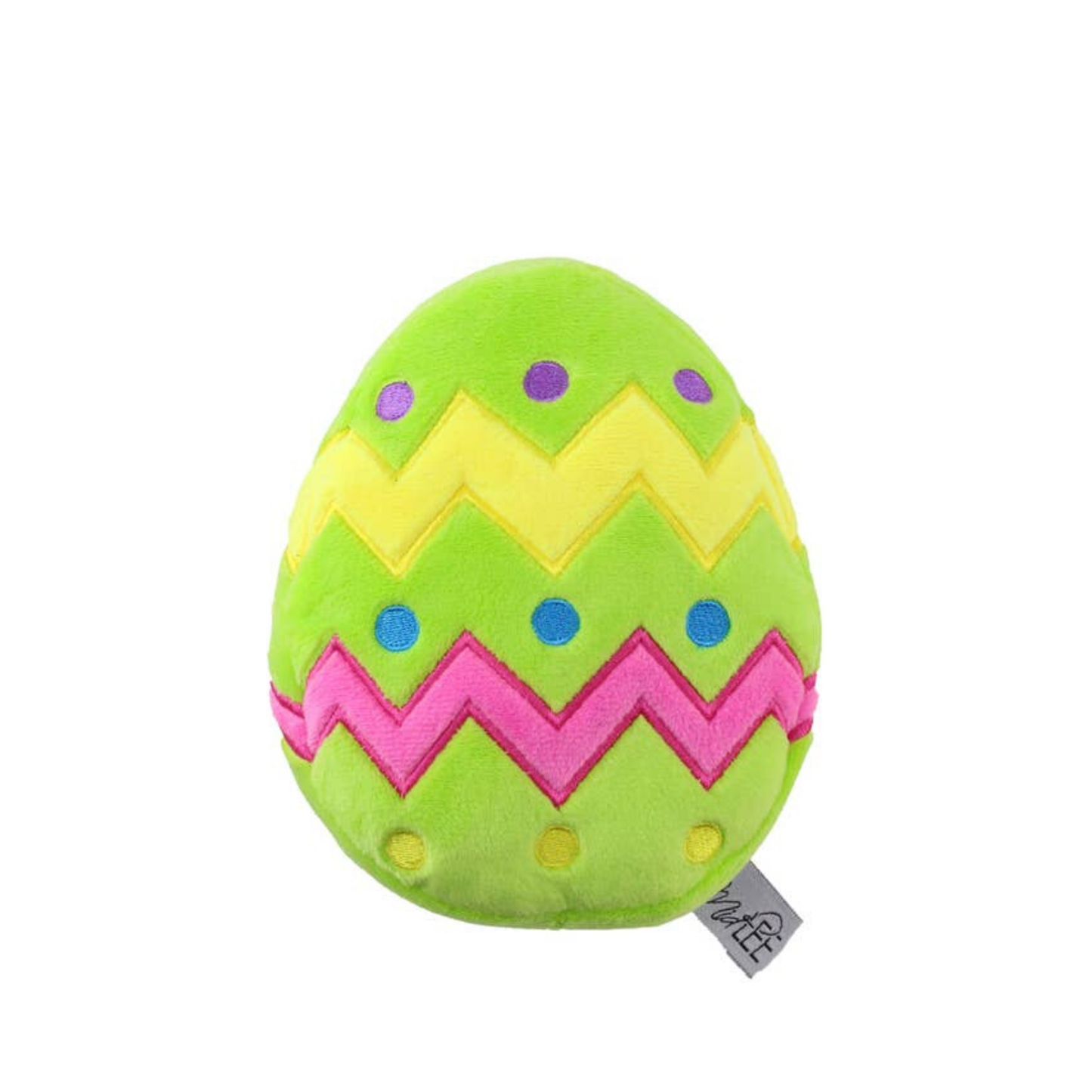 Plush Easter Egg Dog Toy with Squeaker