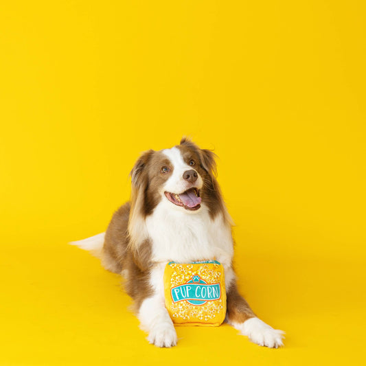 Pup Corn Microwave Bag Plush Dog Toy