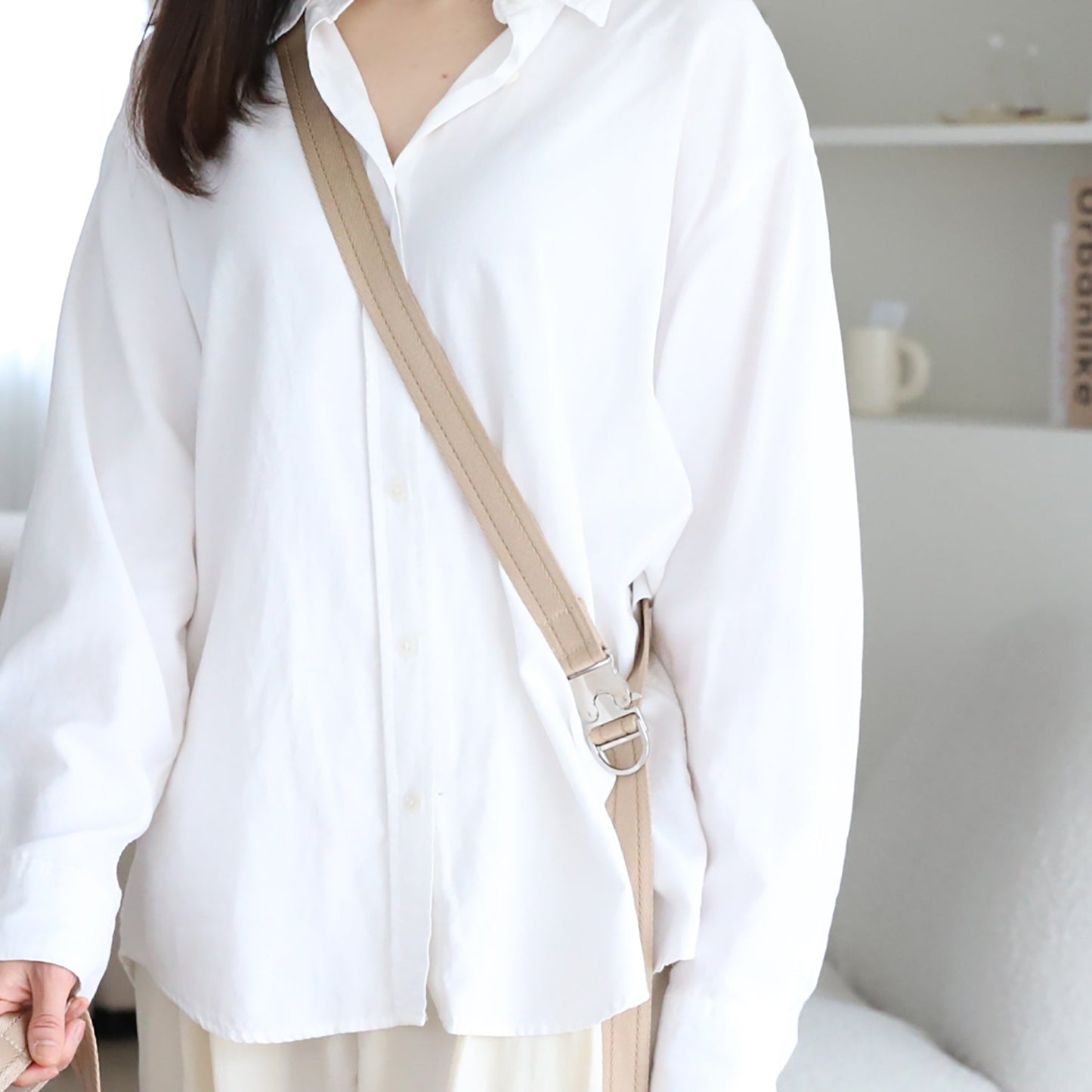 Saddle Hands-free Leash : Beige