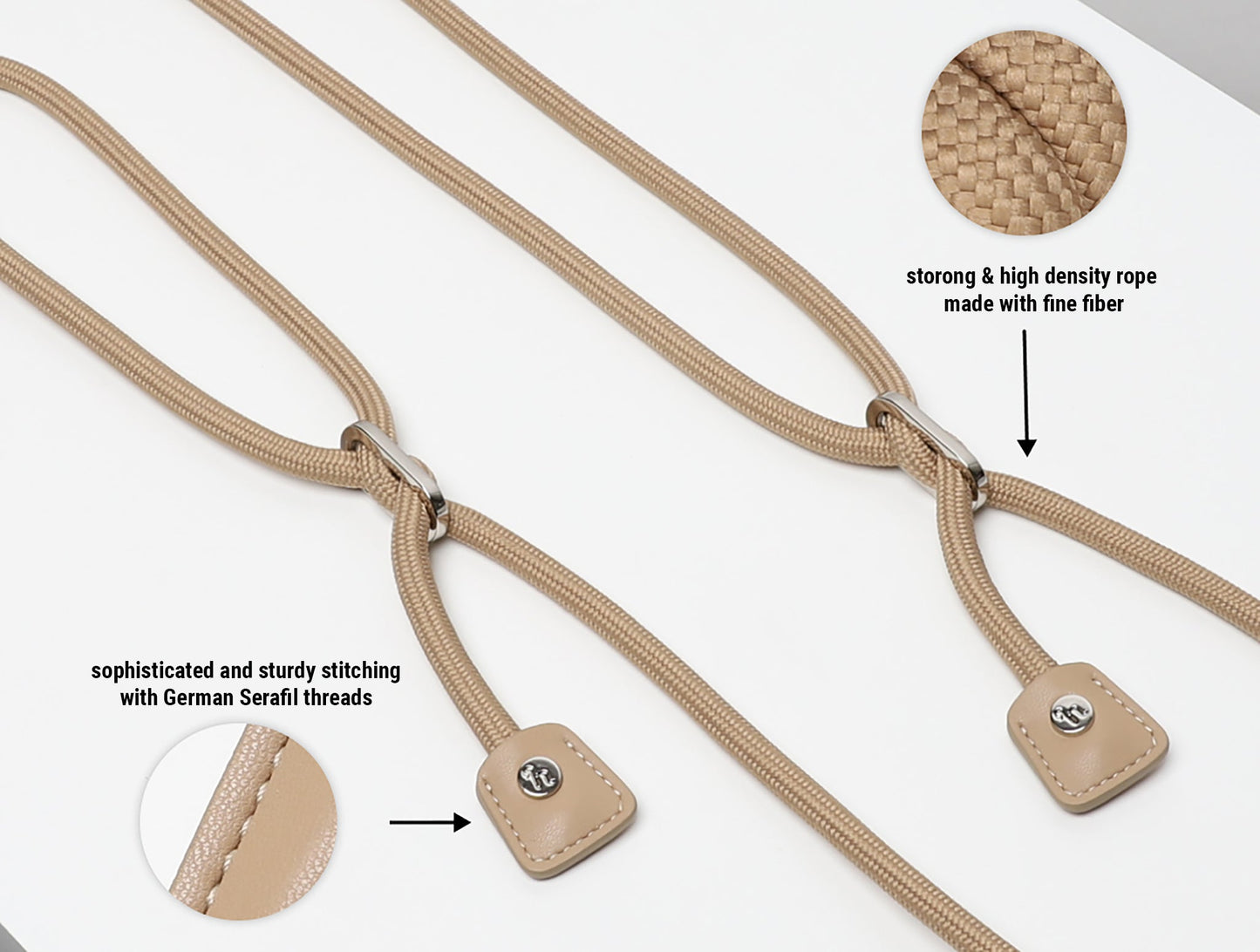 HOZI X LCB Handsfree Leash - Khaki