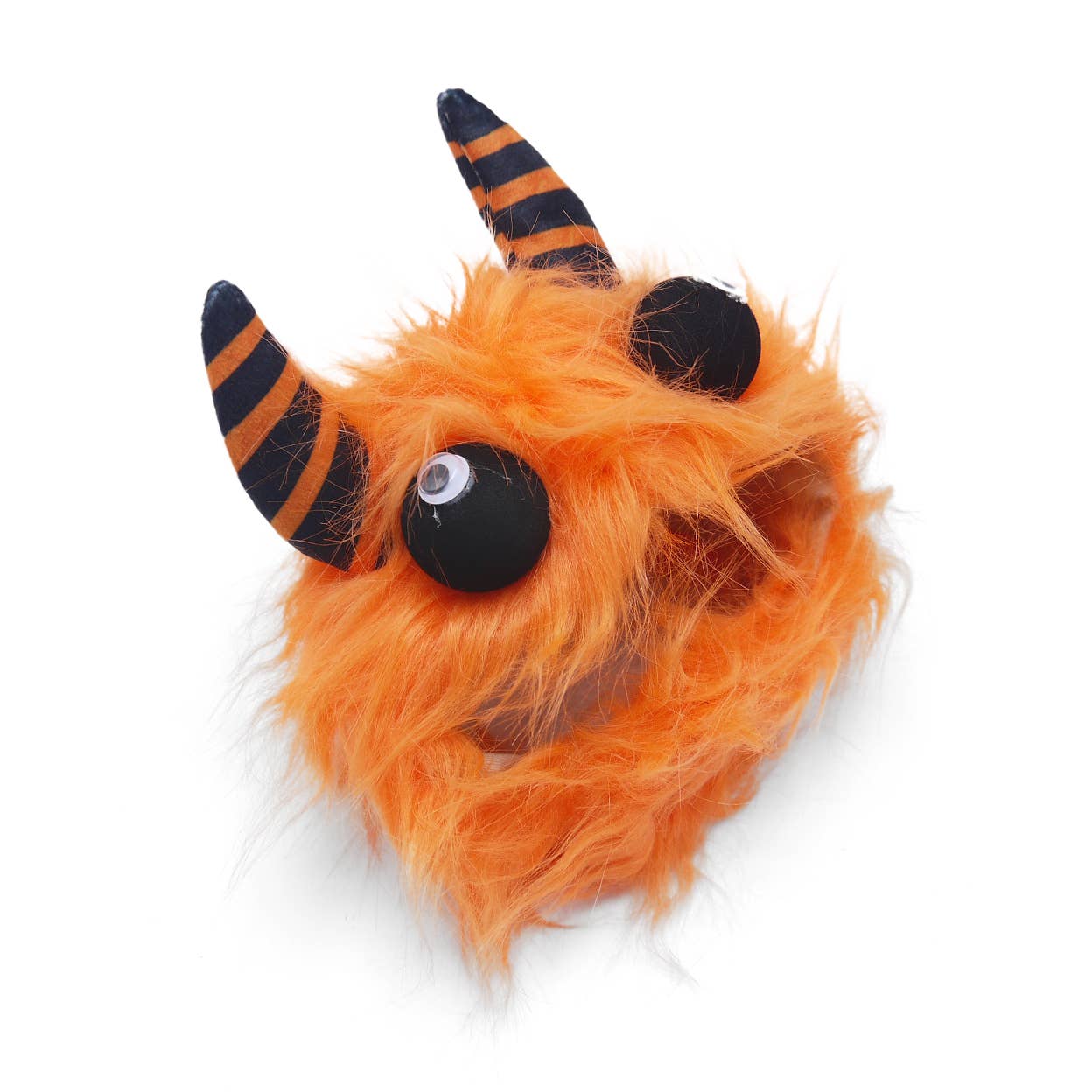 Furry Monster Hat Orange