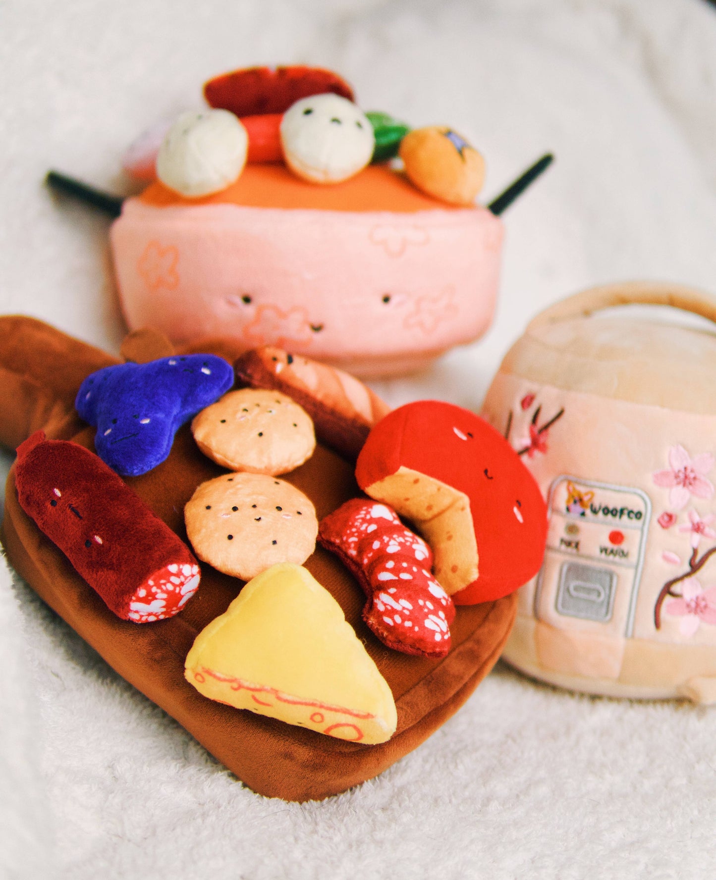 Hot Pot Multipiece Pet Plush Toy Ecofriendly