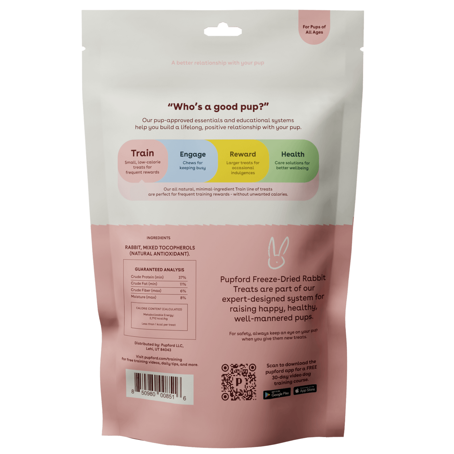 Freeze Dried Rabbit Training Treats 2oz