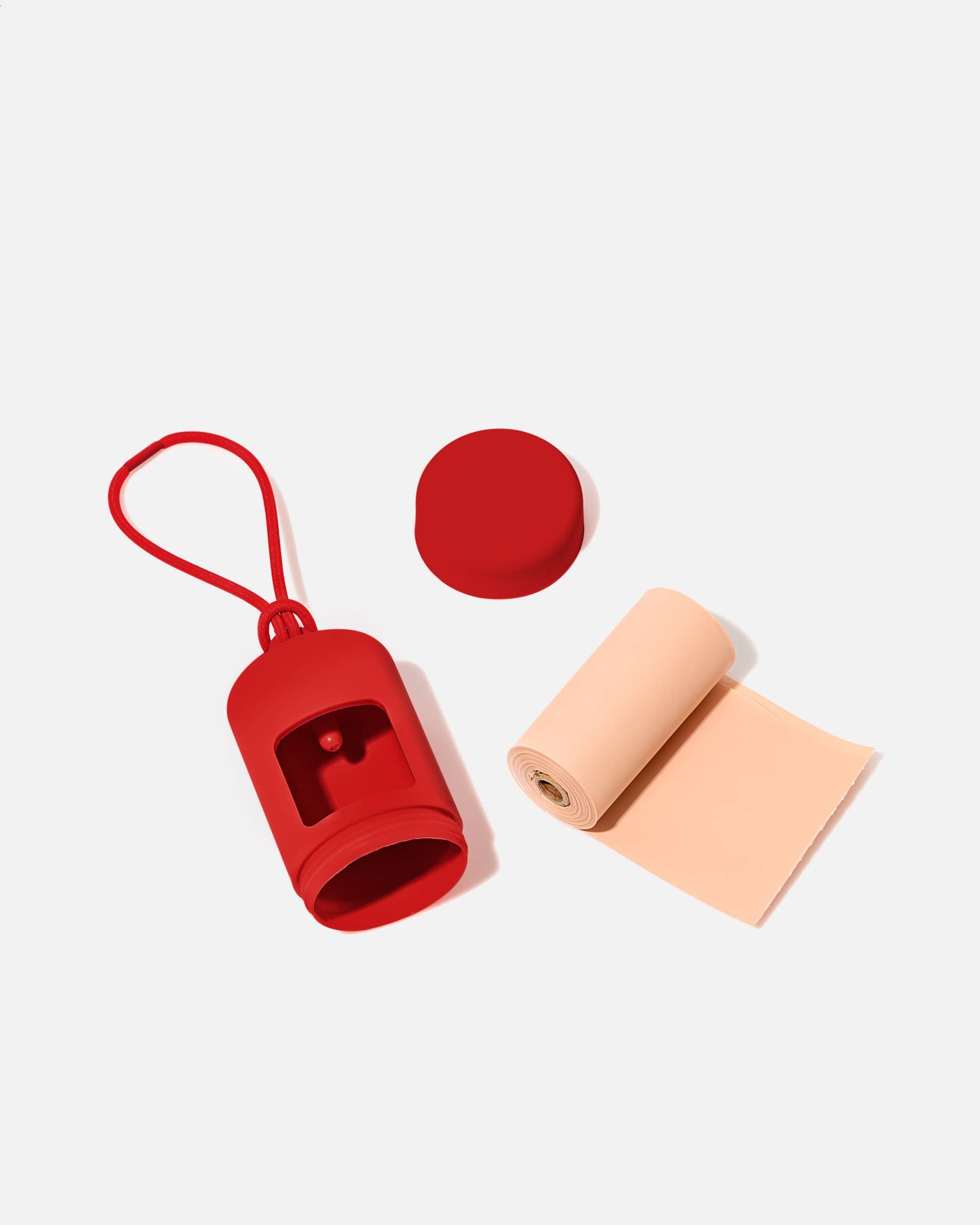 Dog Poop Bag Dispenser Carrier: Strawberry