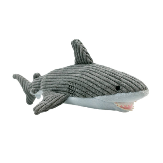 Tall Tails Crunch Plush Shark Dog Toy - 14"