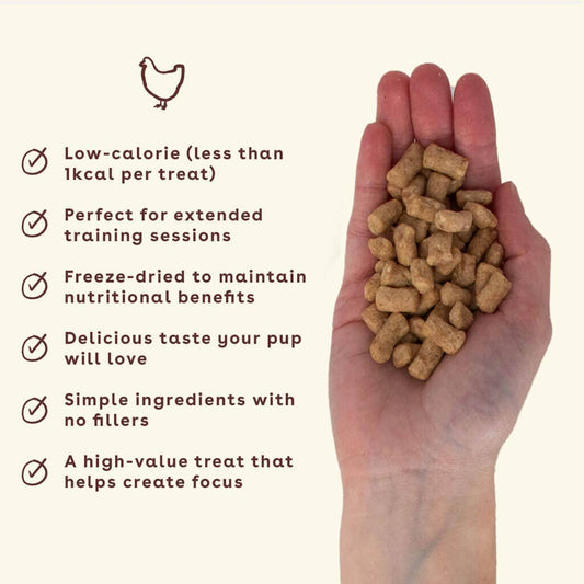 Freeze Dried Chicken Training Treats 4oz