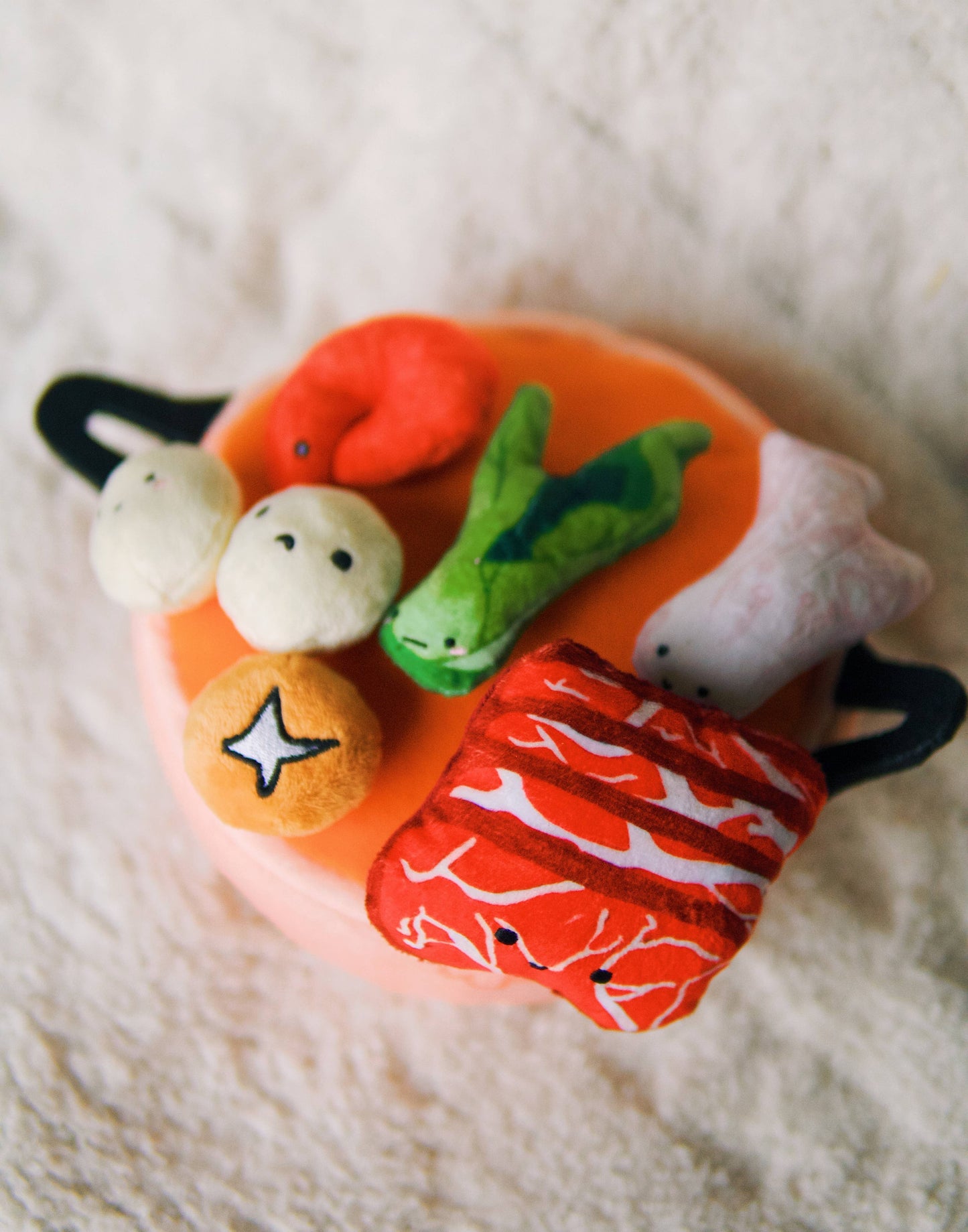 Hot Pot Multipiece Pet Plush Toy Ecofriendly