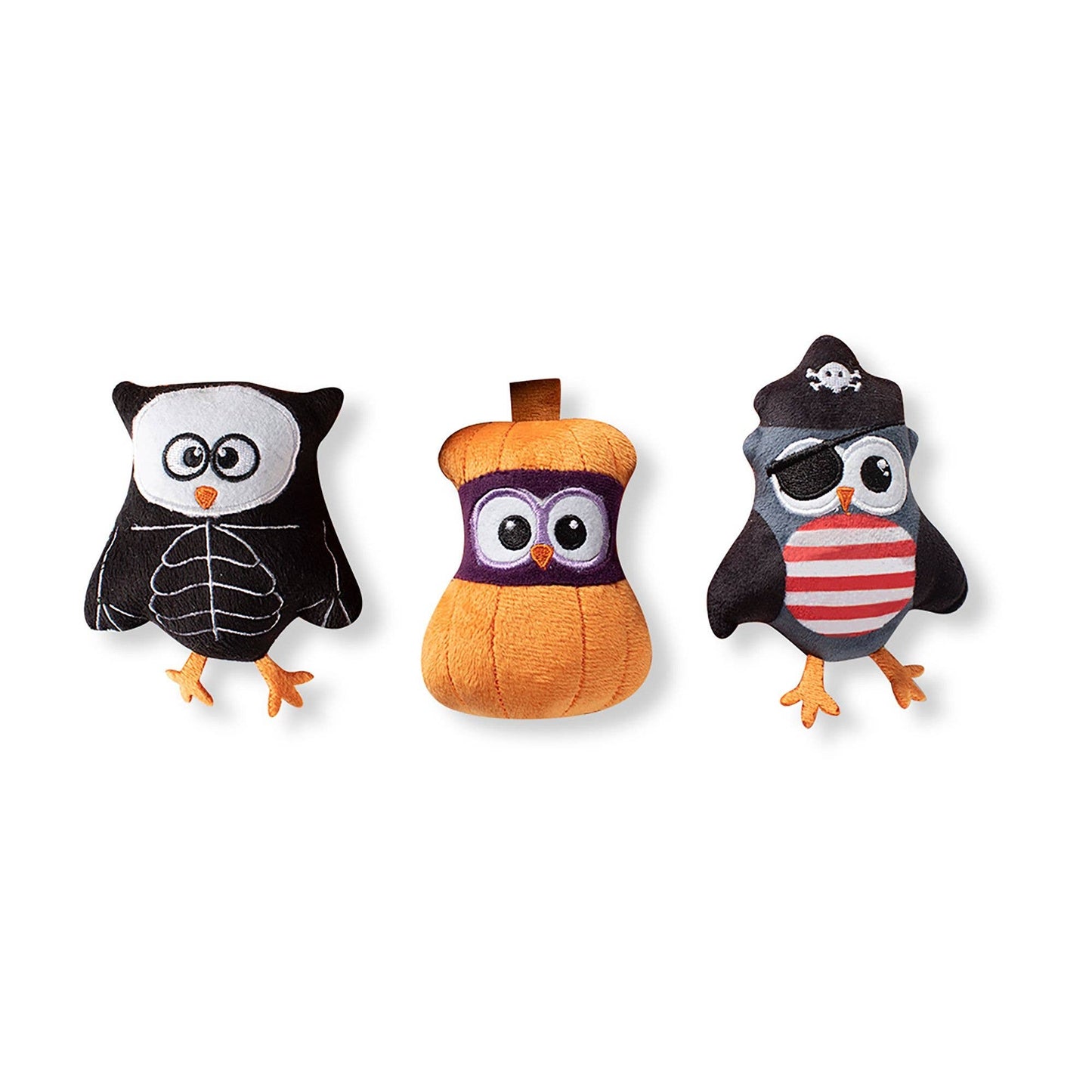 Spooky Creatures Owl-O-Ween 3 Piece Plush Toys