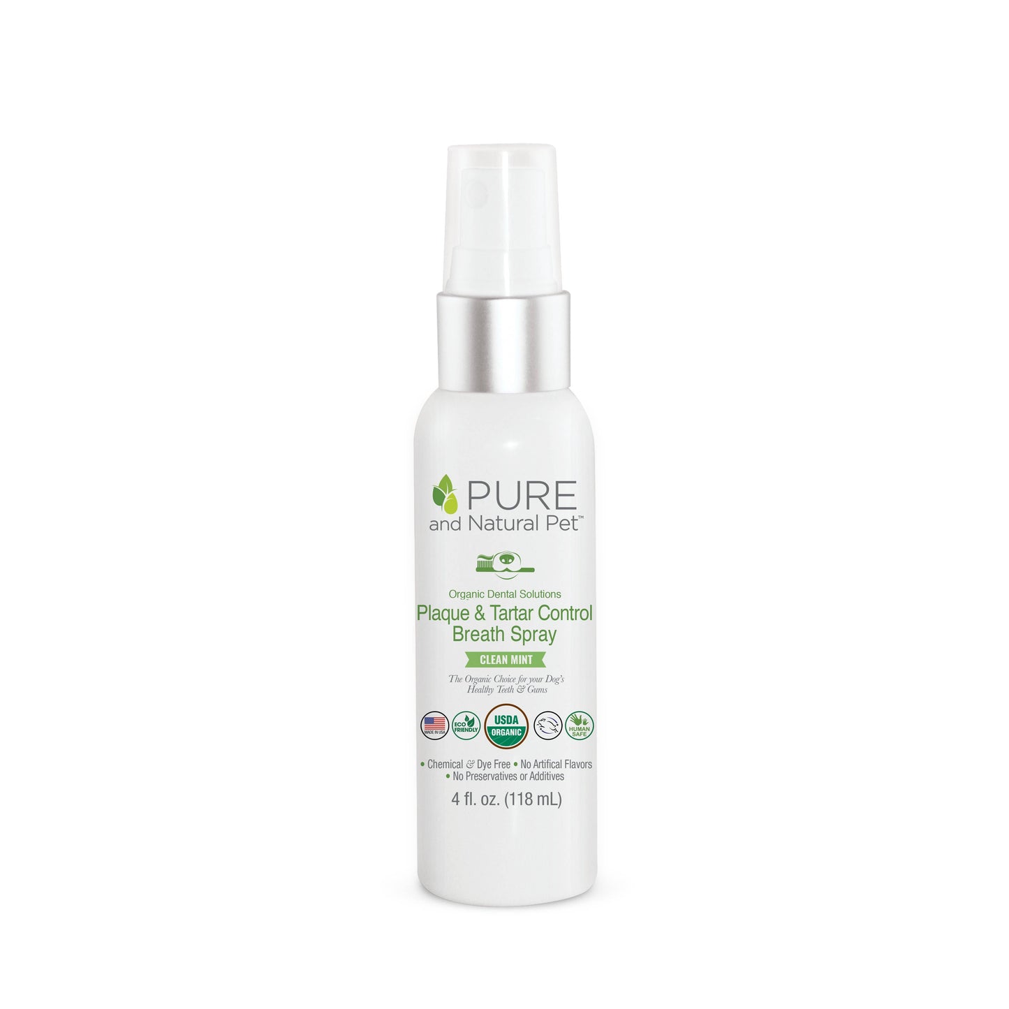 Organic Dental Plaque & Tartar Control Breath Spray for Dogs