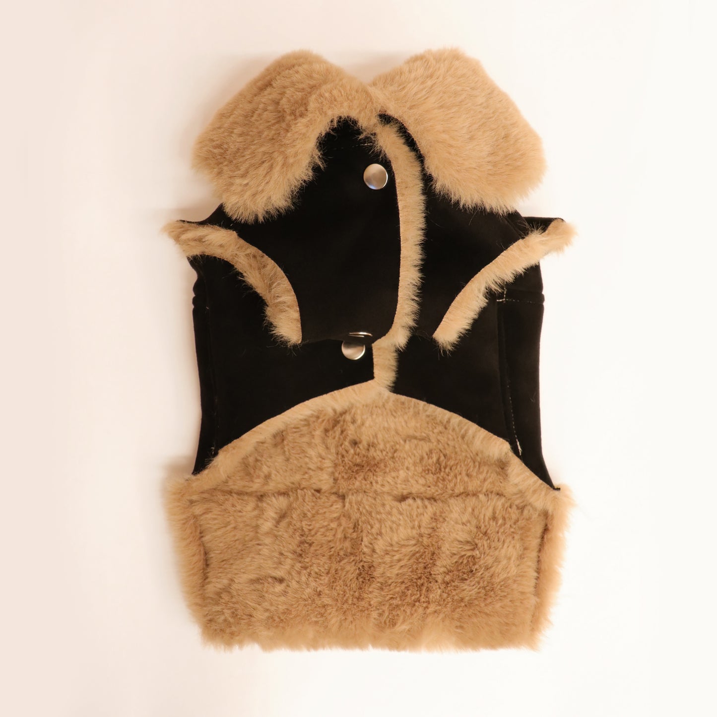 Faux Lambskin Coat - Goldy Brown
