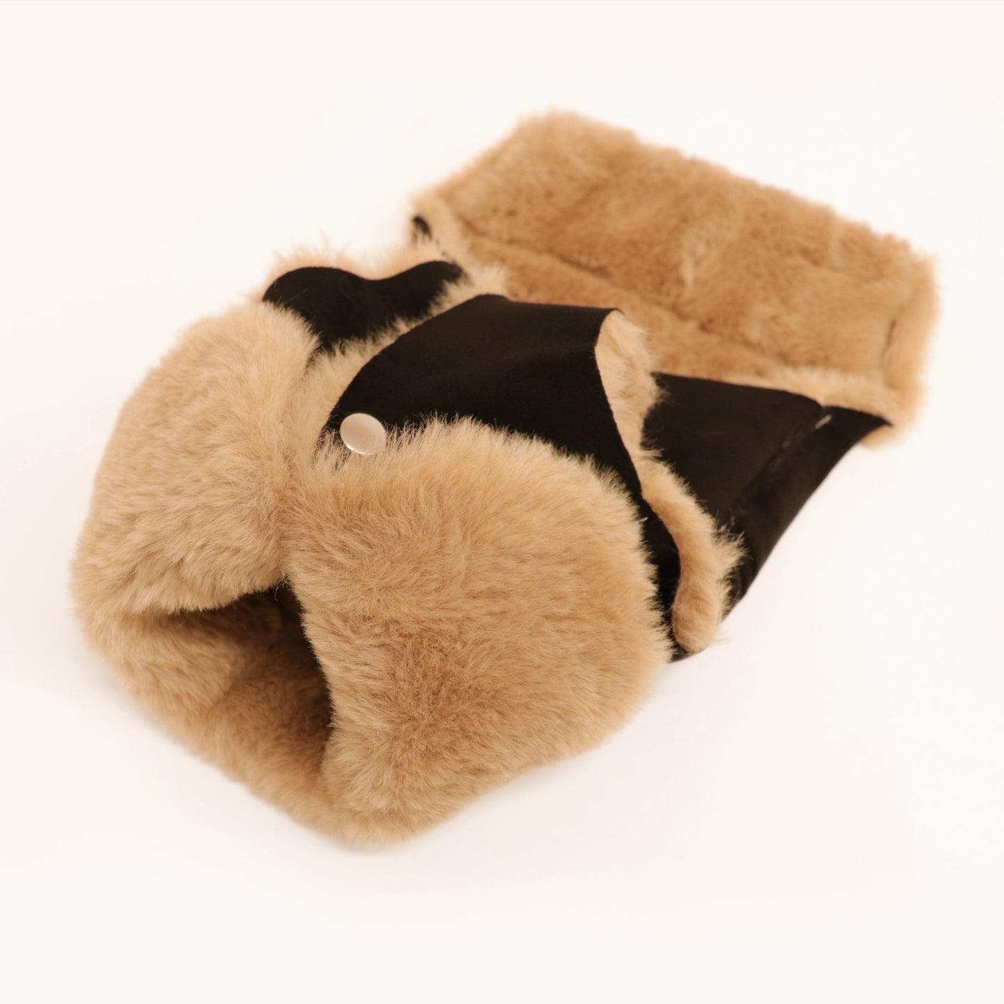 Faux Lambskin Coat - Goldy Brown