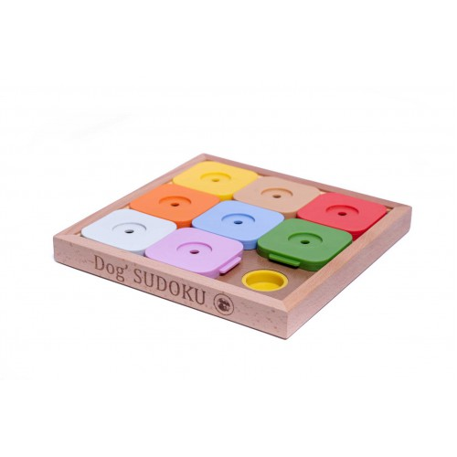Dog' SUDOKU Medium Expert Rainbow - interactive dog puzzle