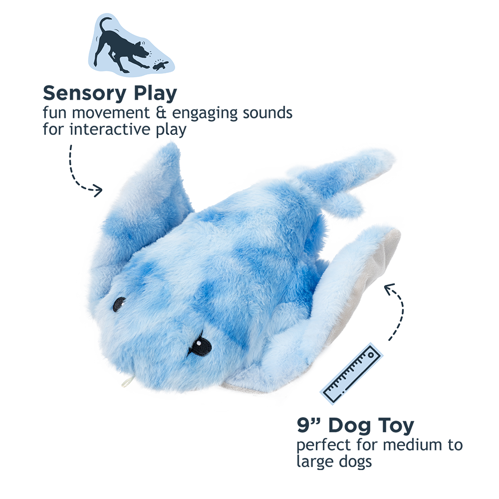 Animated Manta Ray Dog Toy