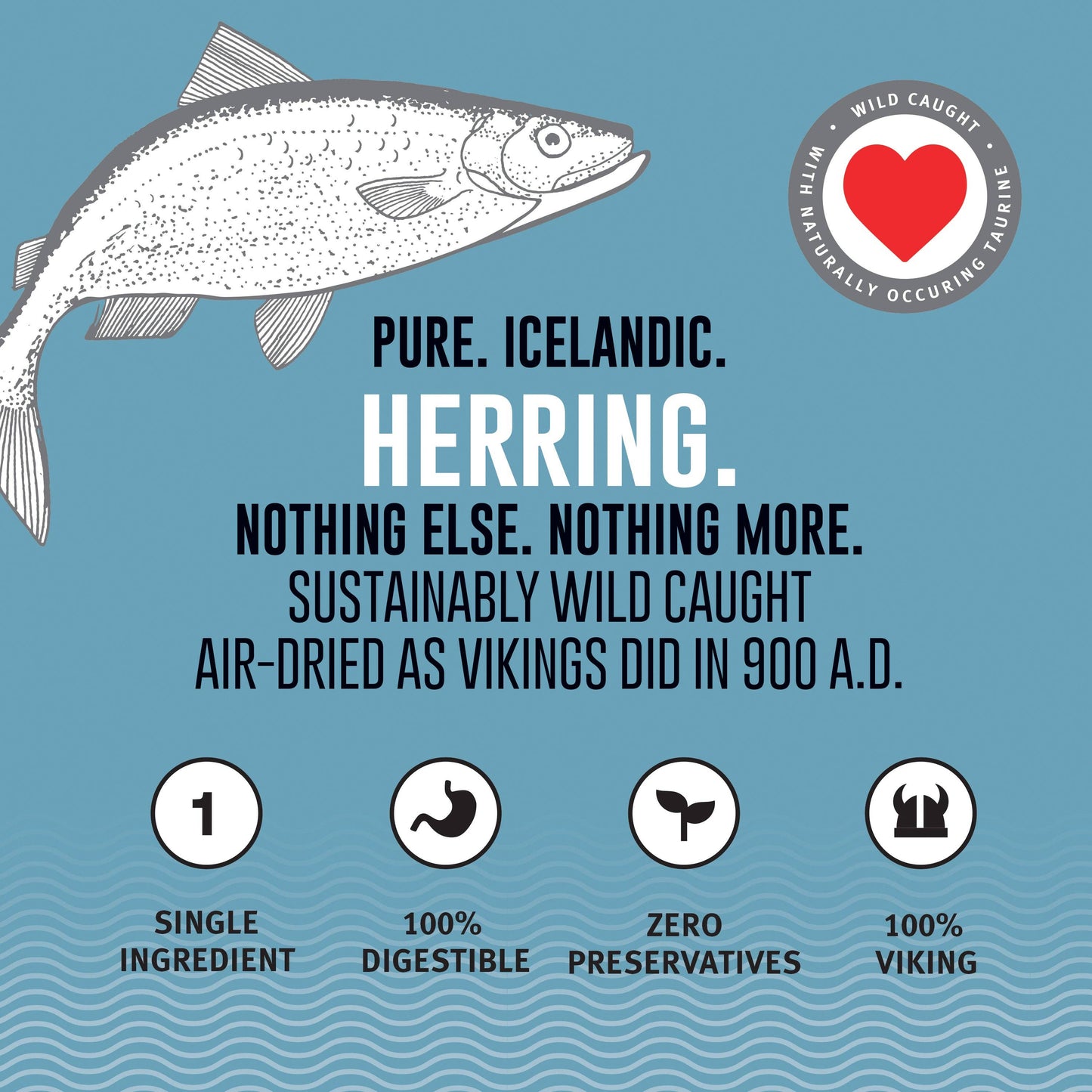 Herring Whole Fish Dog Treats: 3-oz Bag