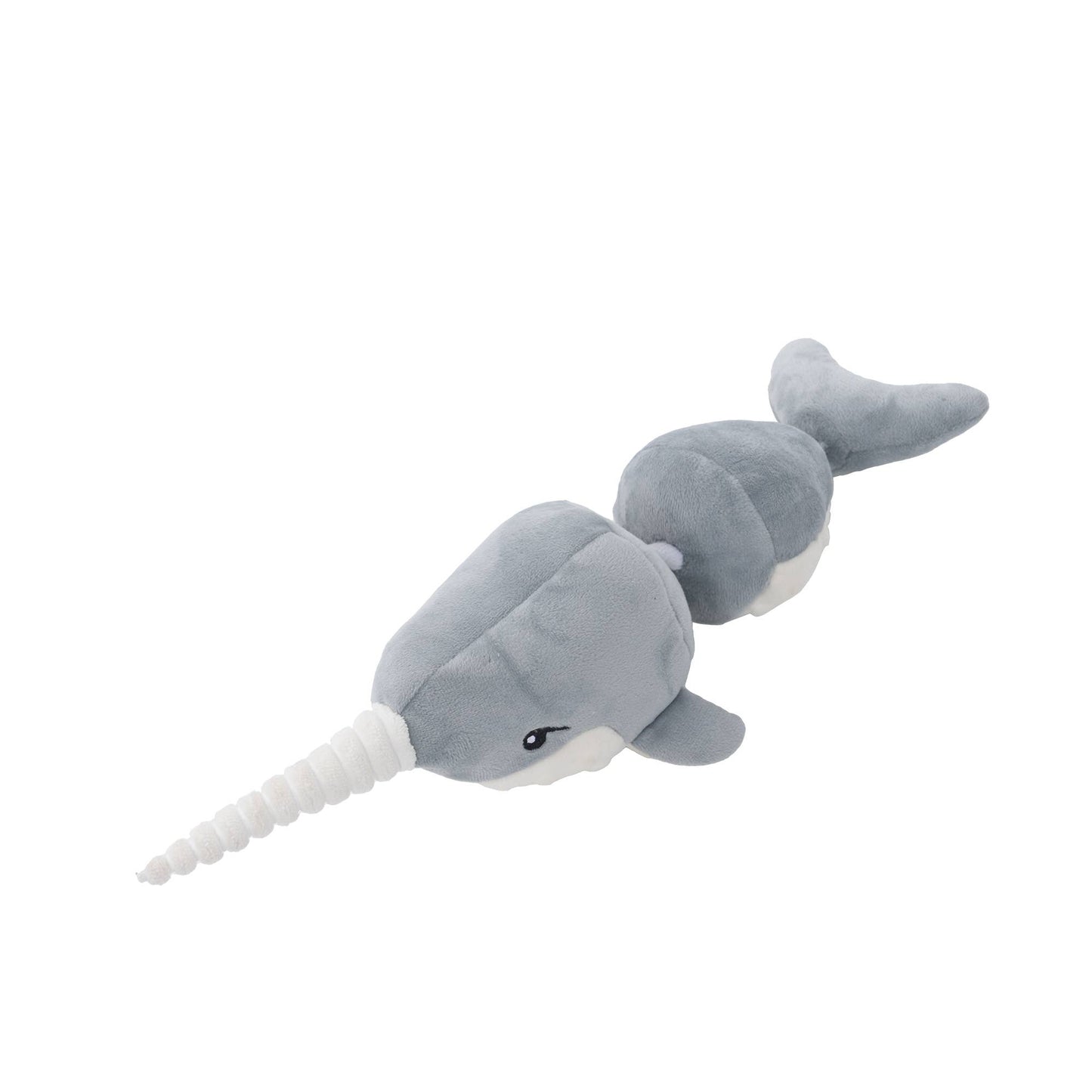 Narwal Jointed Shake Play Dog Toy