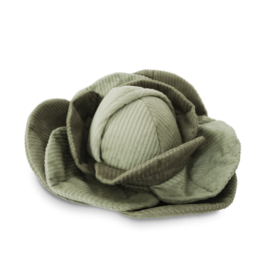 CABBAGE POP//ENRICHMENT DOG TOY: Green / Large