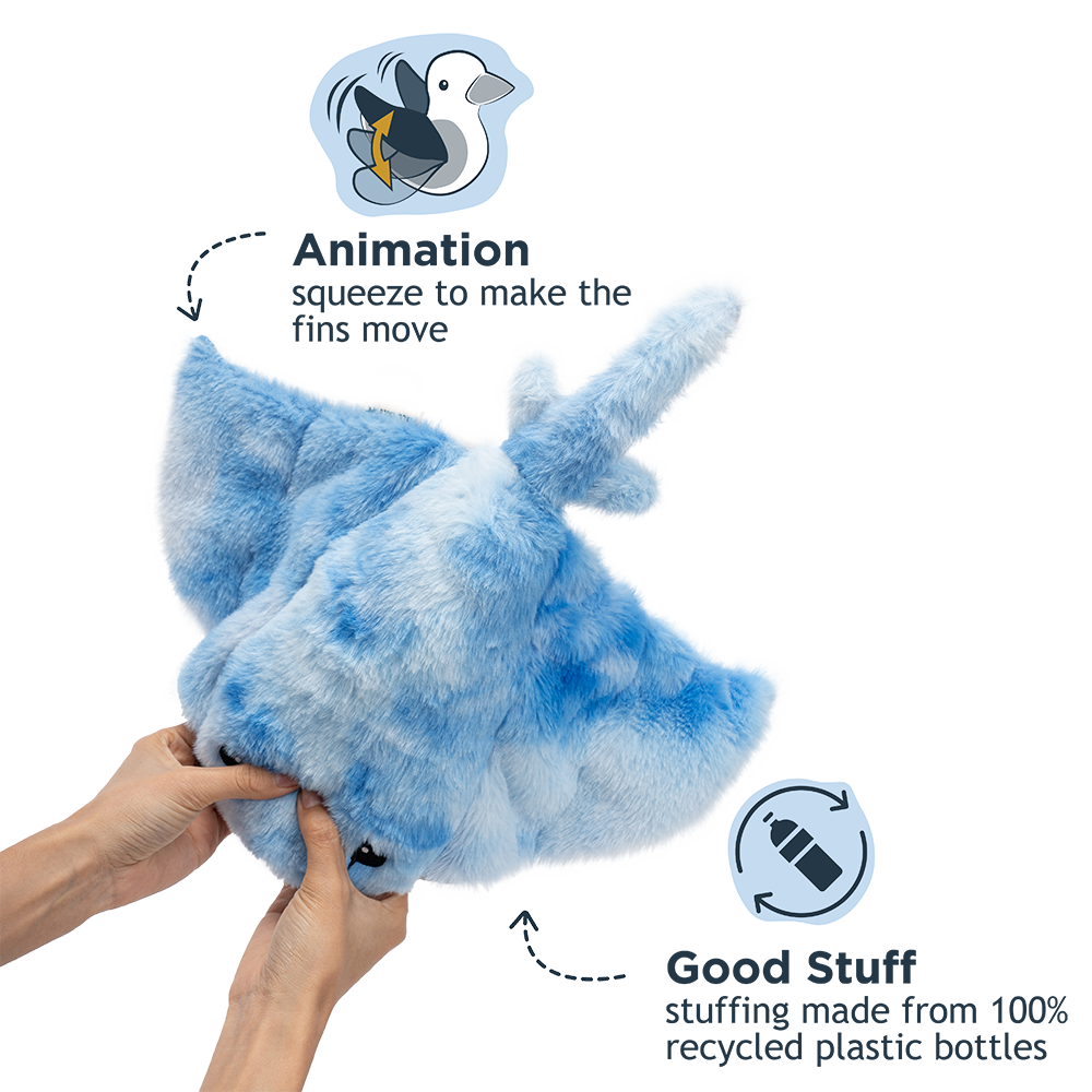 Animated Manta Ray Dog Toy