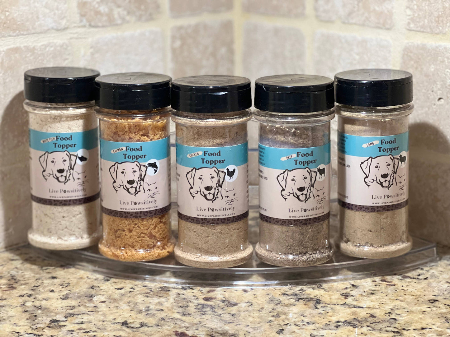 Beef, Chicken, Lamb, Salmon, White Fish & Vegan Sweet Potato: White Fish