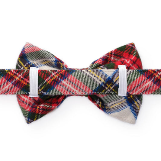 Regent Plaid Flannel Holiday Dog Bow Tie